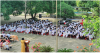 Khung cảnh của buổi Lễ tổng kết năm học của trường THPT Vân Canh