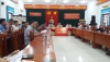 Quang cảnh Hội nghị tại điểm cầu Đảng bộ huyện Vân Canh