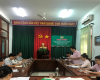 Giao ban giữa NHCSXH với các Hội đoàn thể huyện Vân Canh, quý I 2023