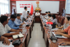 Đồng chí Nguyễn Bá Đẩu, Phó chủ tịch HĐND huyện chủ trì cuộc họp