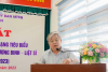 Đồng chí Lê Bá Thành – TUV, Bí thư huyện uỷ phát biểu tại buổi gặp mặt