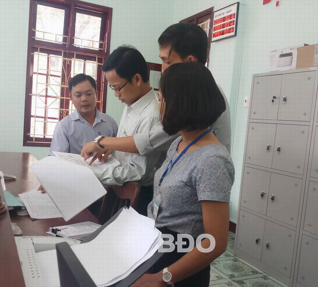 Kiểm tra cải cách hành chính tại Vân Canh