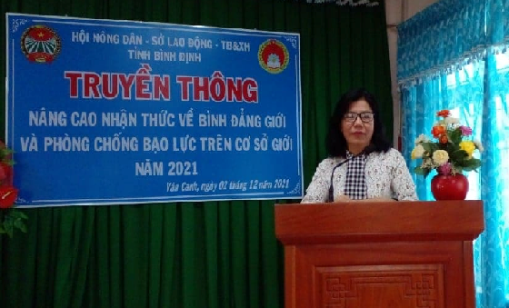 Tổ chức truyền thông về bình đẳng giới cho hội viên nông dân huyện Vân Canh