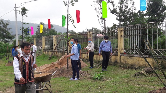 Trong cay bong mat o nha rong van hoa cua khu pho Canh Tan