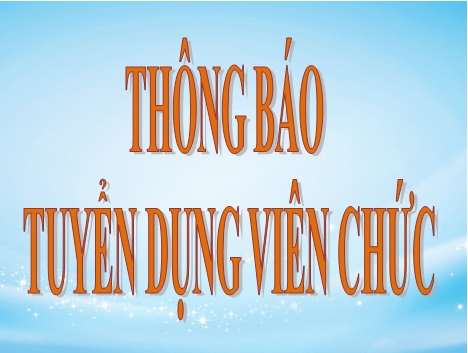 tuyển dụng viên chức